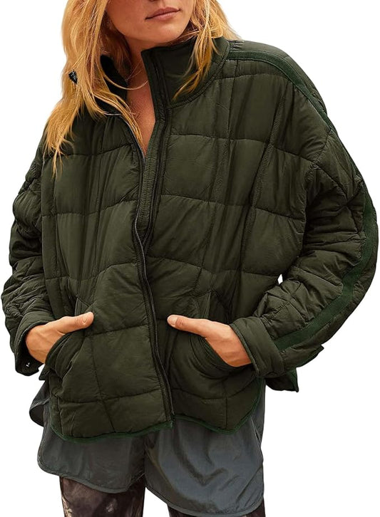 APRIL™ – Lightweight Compact Zip Puffer Jacket