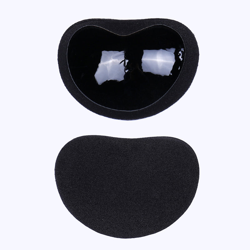 Non-Slip Chest Pad Thickened Self Adhesive Nipple Covers One Size Black
