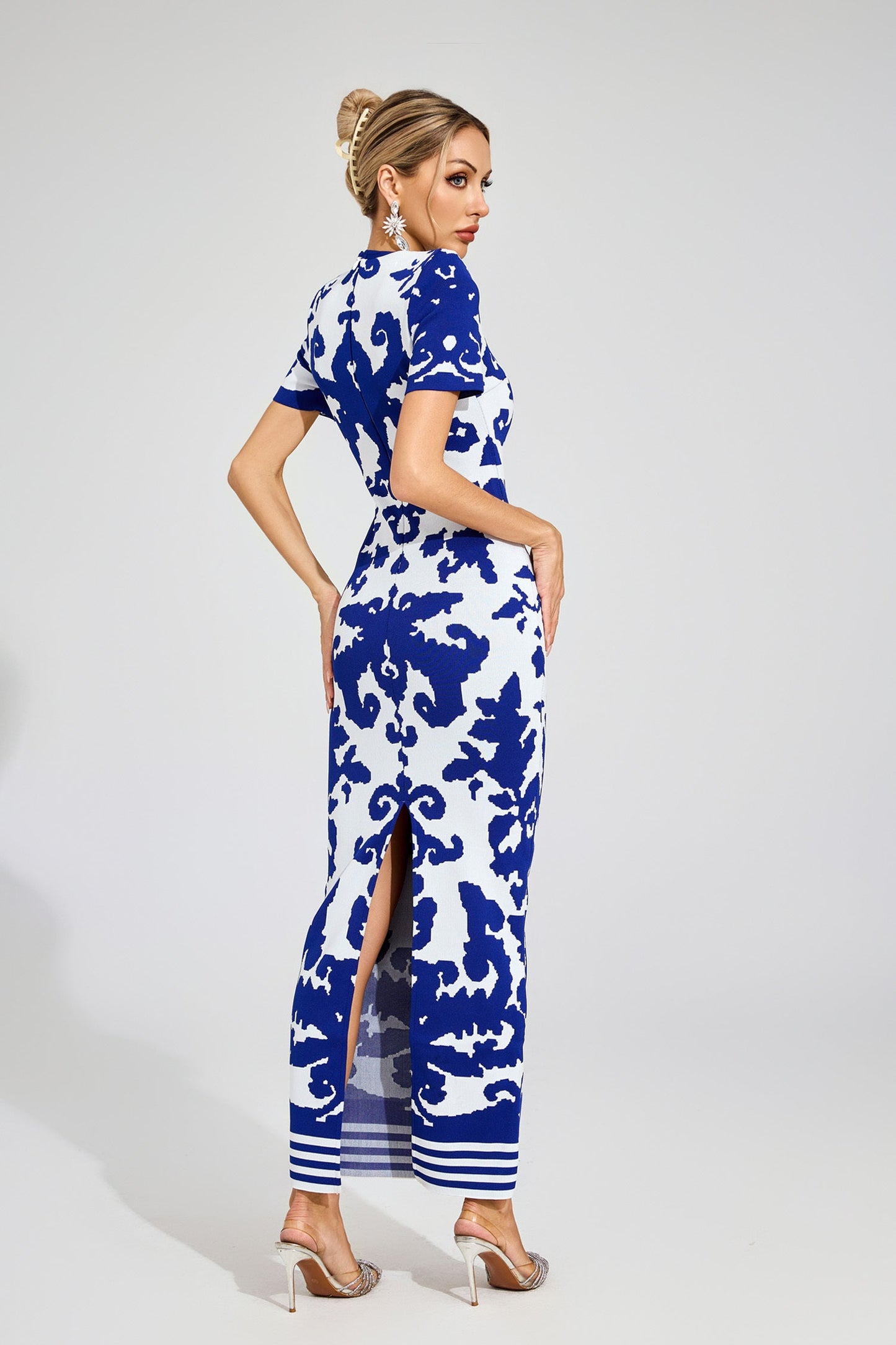 Monaco Knit Print Maxi Dress