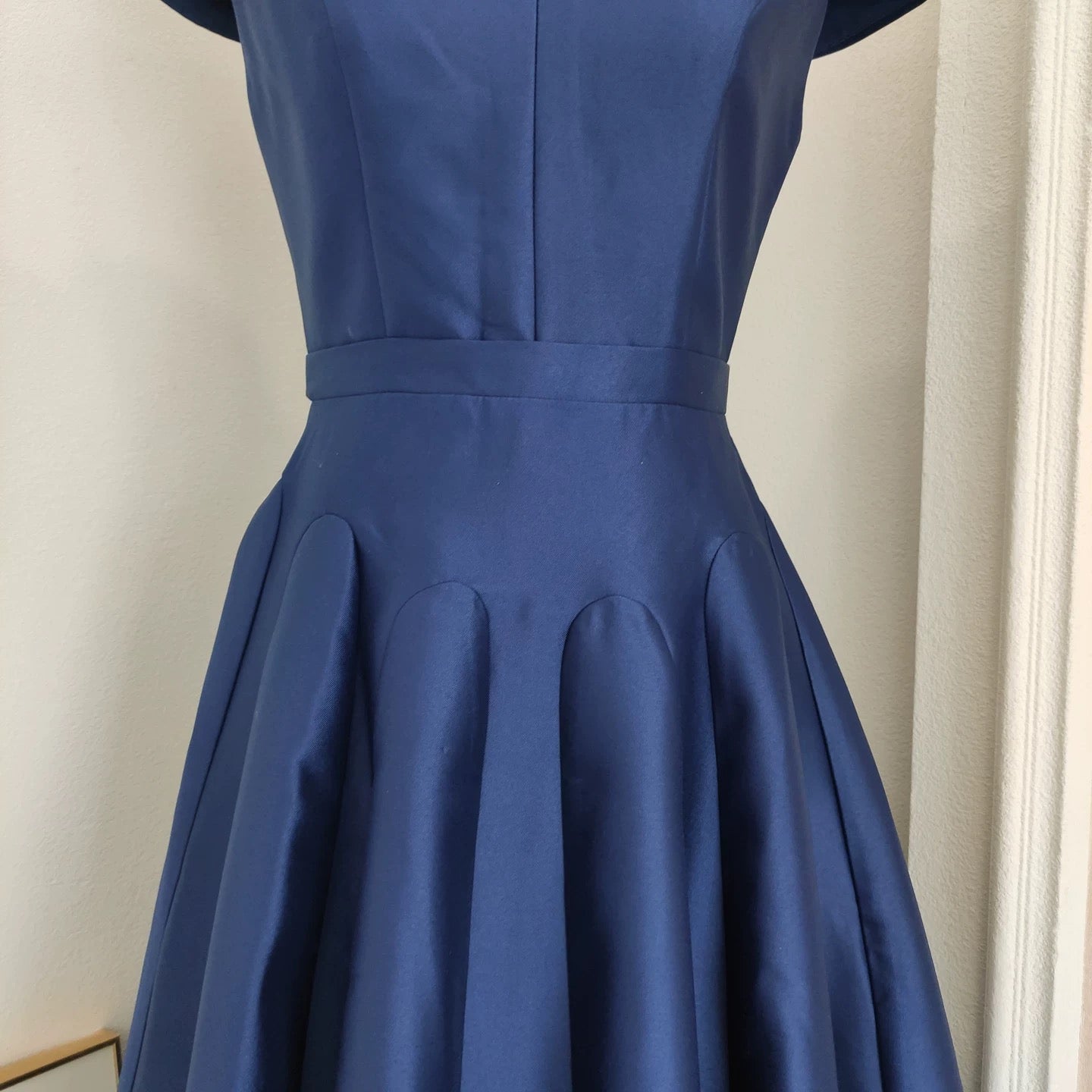 Renée Vintage Pleated Midi Dress Size L
