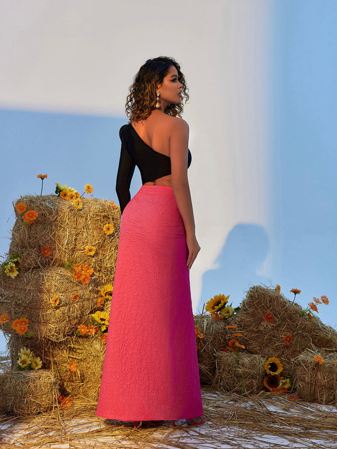 Mimi flower maxi dress