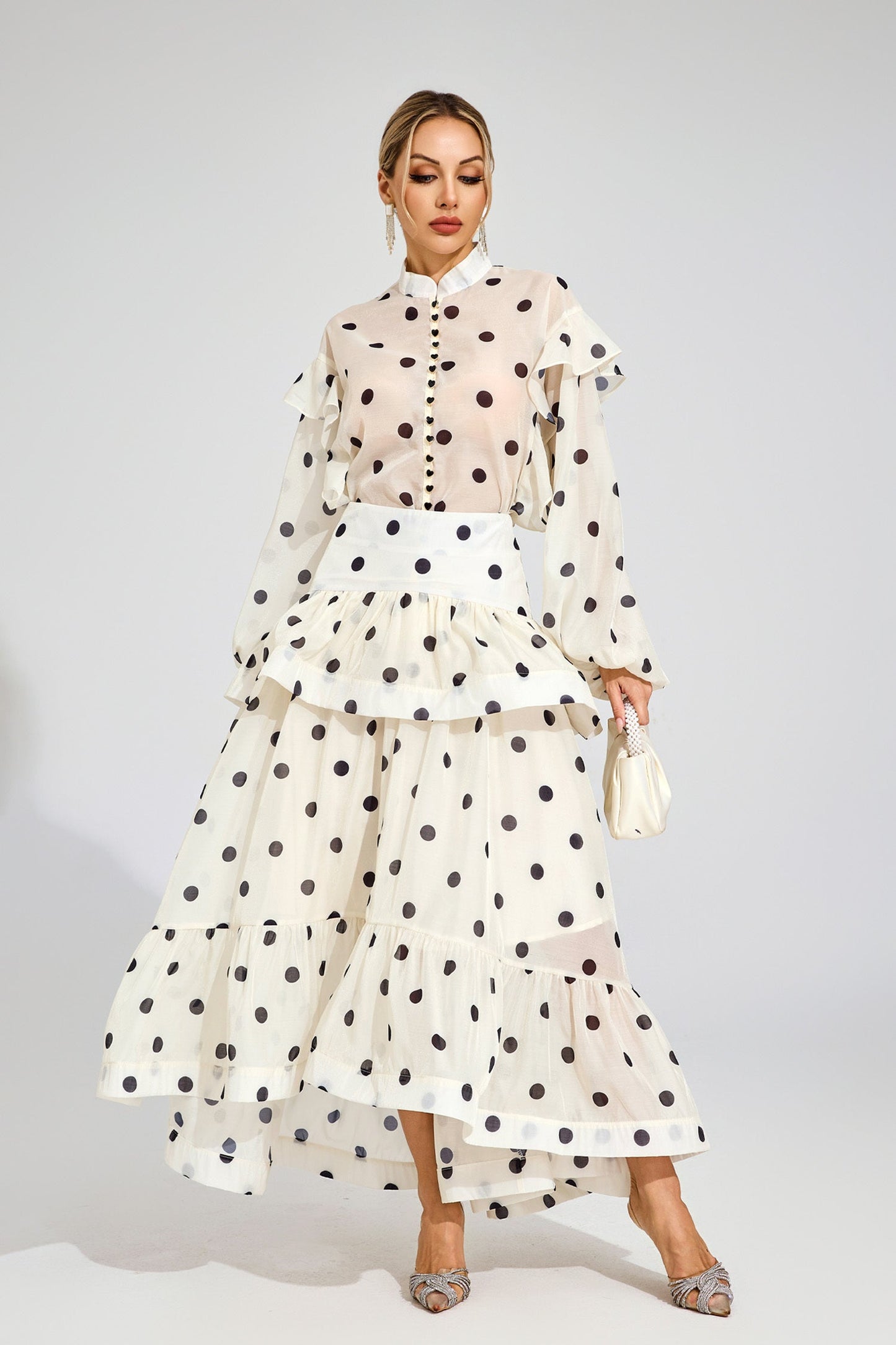 Colette Polka Dot Ruffle Set