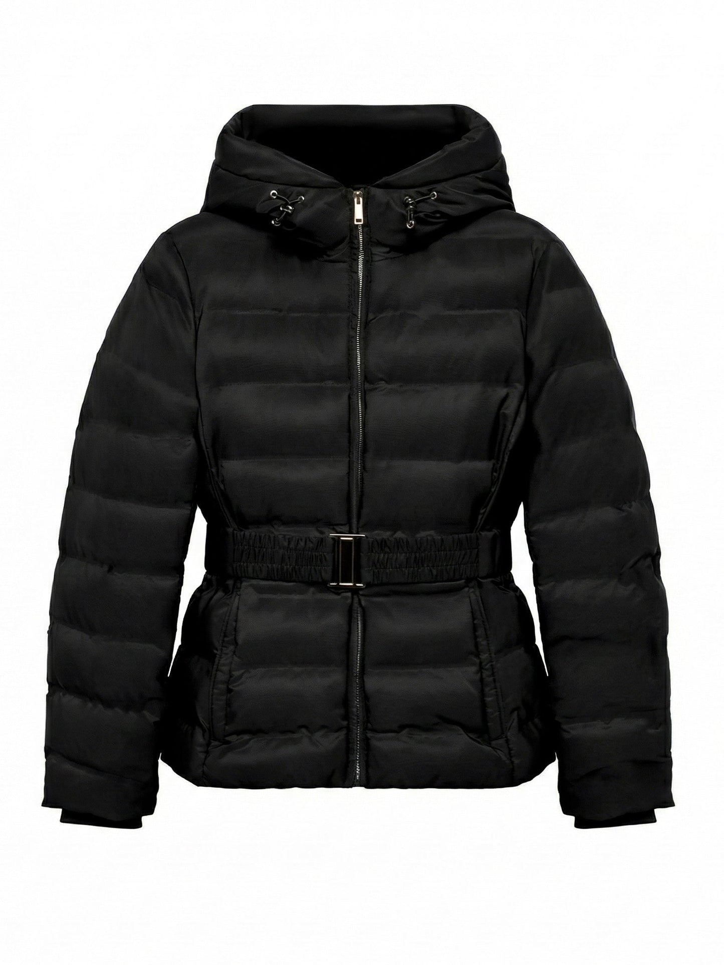 Eleanor | Hooded Puffer Jacket with Belt