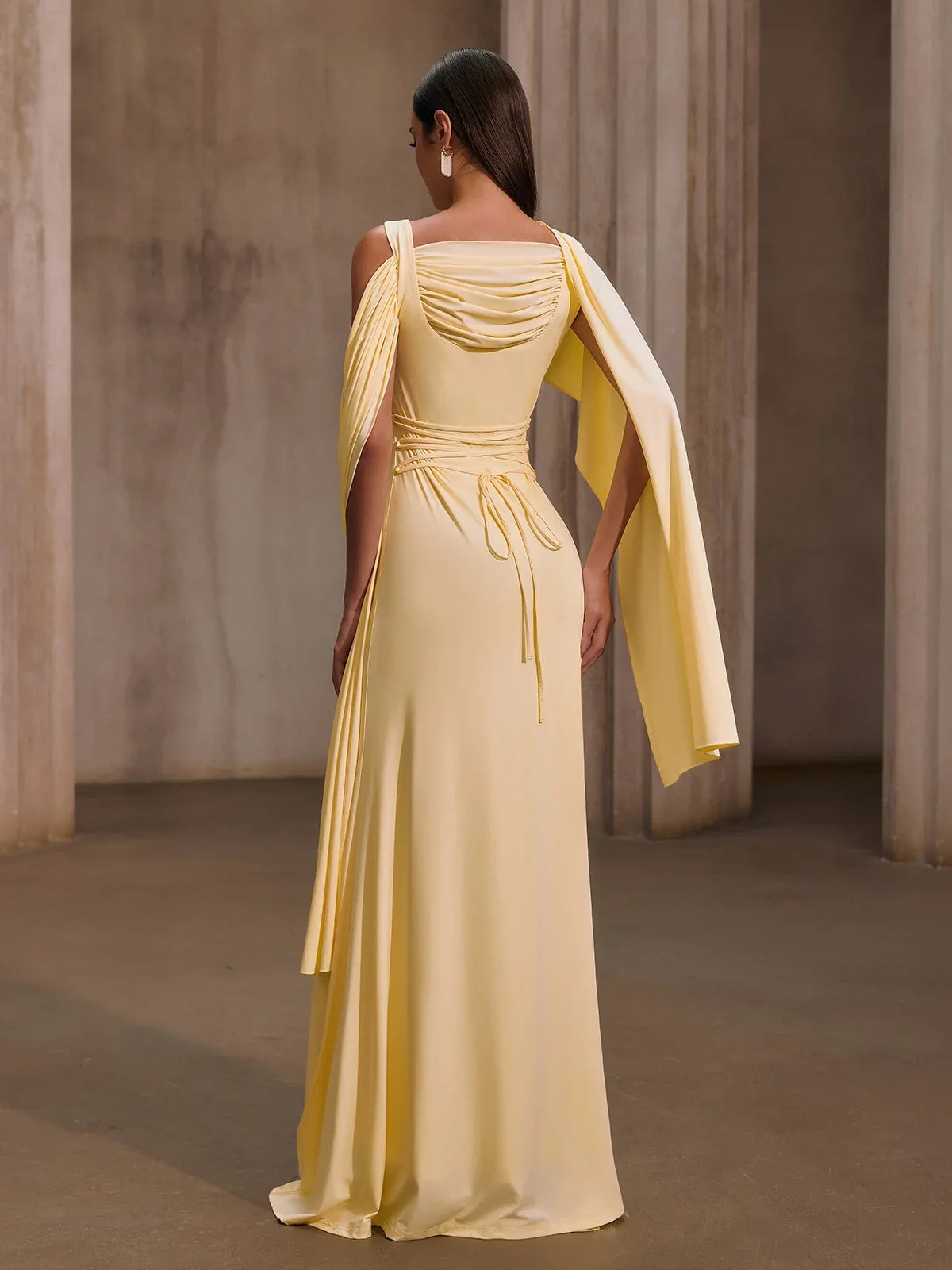 Draped Goddess Gown