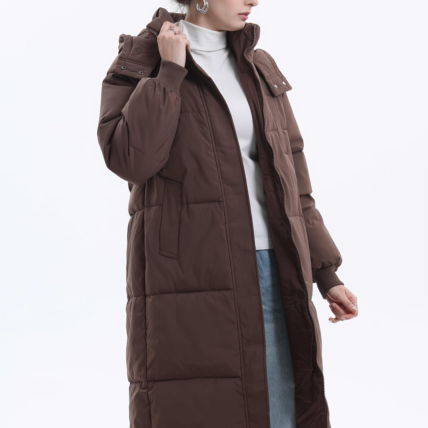 Eloise™ – Quilted Hooded Longline Puffer Coat