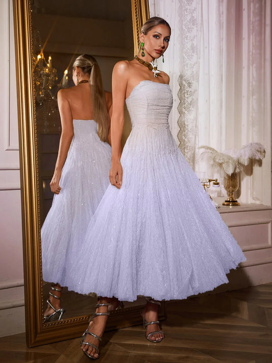 Lueur Purple Tulle Dress