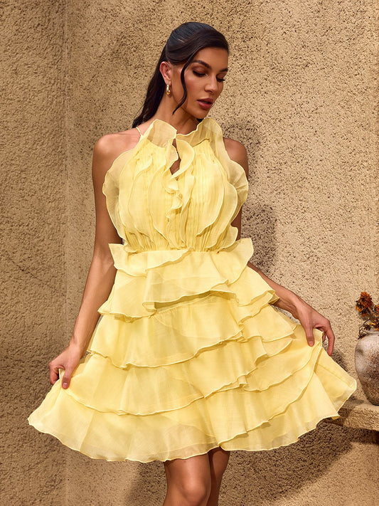 Lumière Ruffle Mini Dress