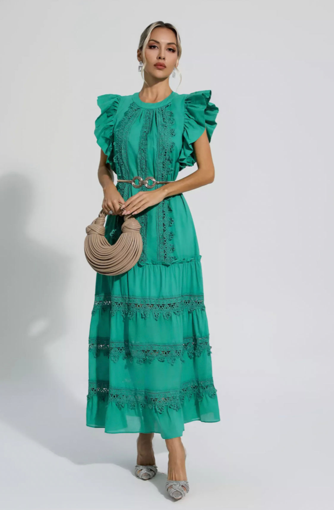 Treasure green maxi dress