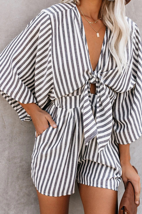 Perfect Lazy Days Printed Romper - 5 Colors Stripe