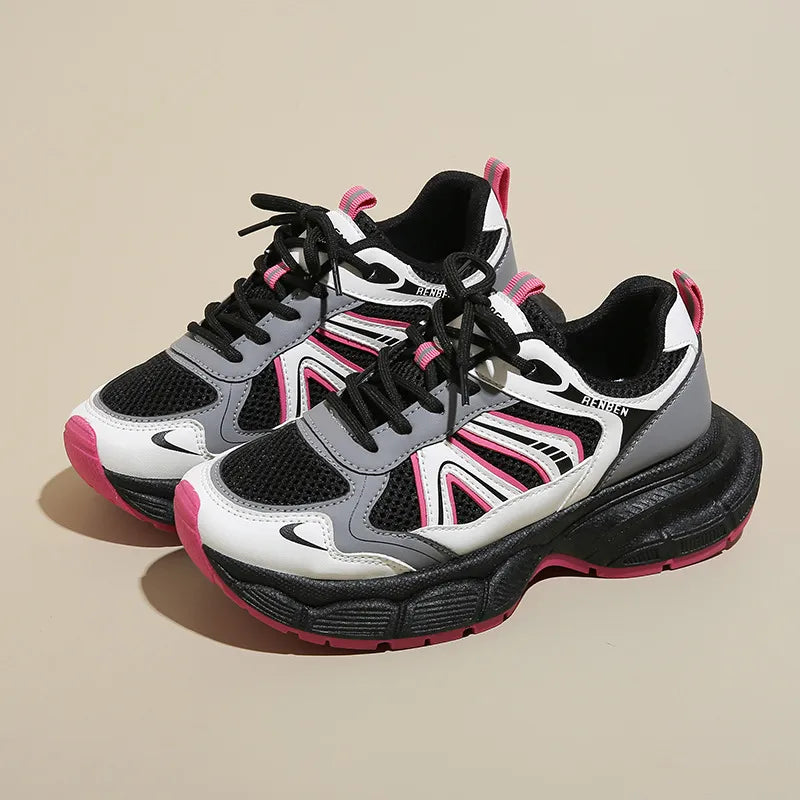 Lace-Up Platform Sneakers – Sporty & Stylish