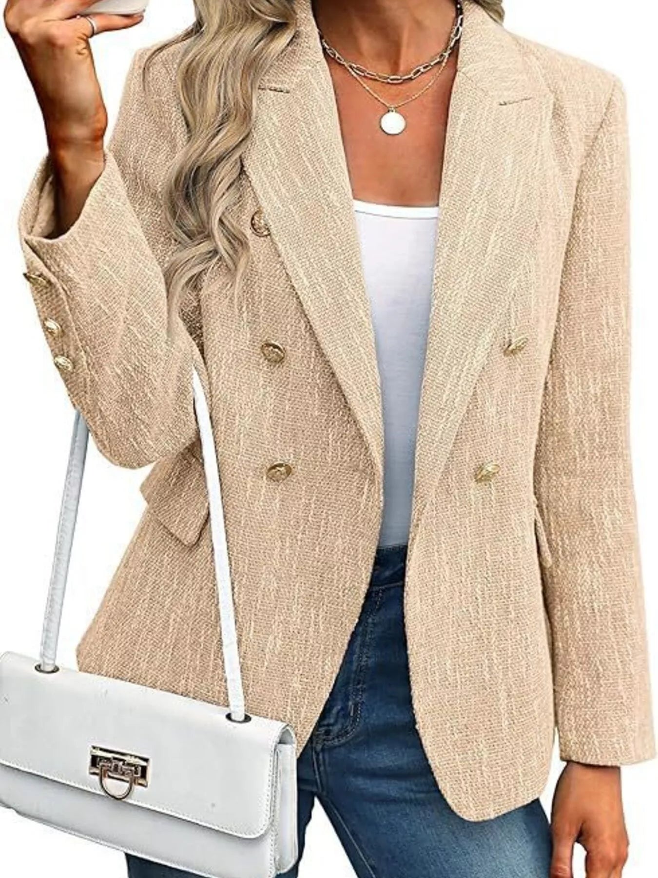 Chic Command Double-Breasted Blazer