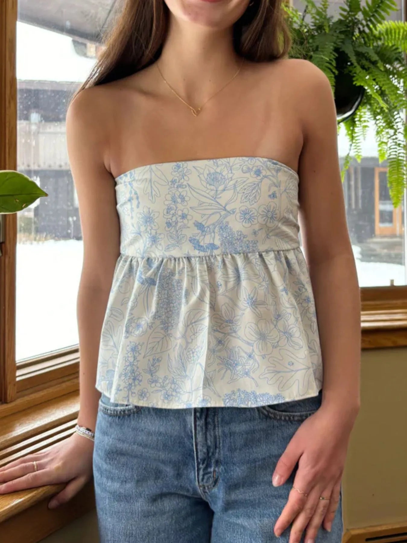 Tie Back Tube Top