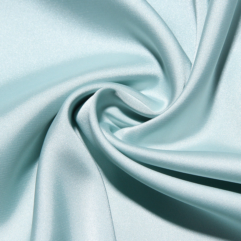 Vittoria silk/satin maxi dress/ blue