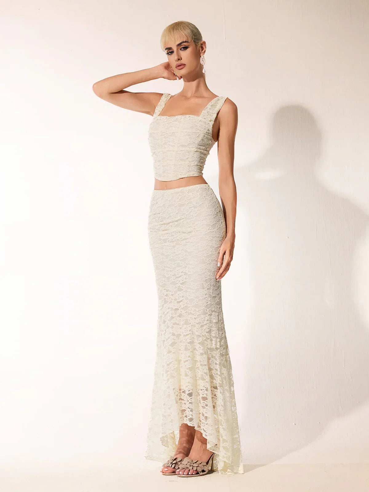 Lumière Lace Two-Piece Gown