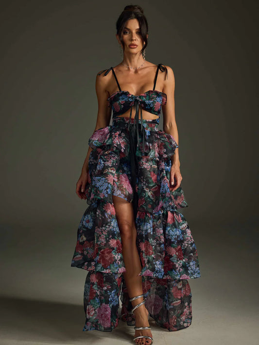 Fleur Noire Bloom Ruffle Set