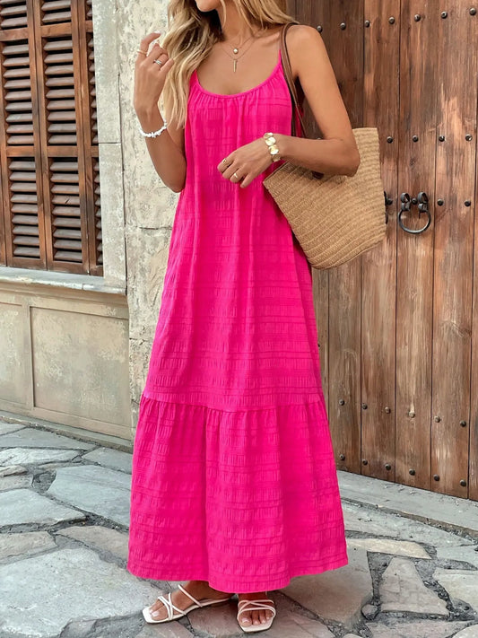 Scoop Neck Cami Maxi Dress