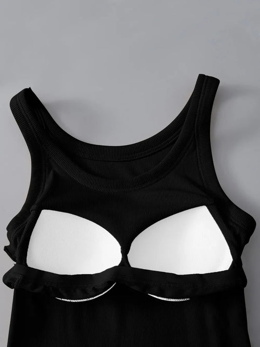 Bra Tank Top - Round Neck
