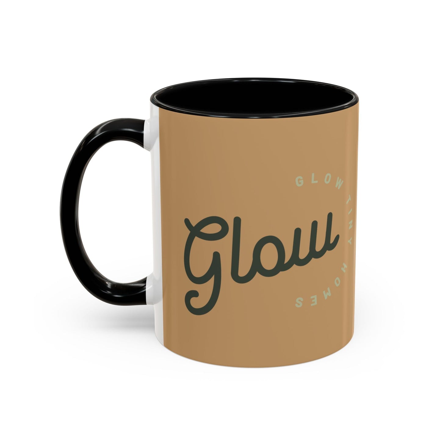 Glow Accent Coffee Mug — 'Glow Tiny Homes' Script Ceramic Mug (11/15oz)
