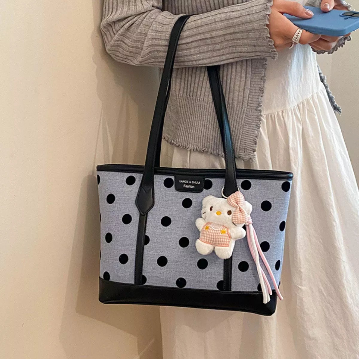 Polka Dot Shoulder Bag