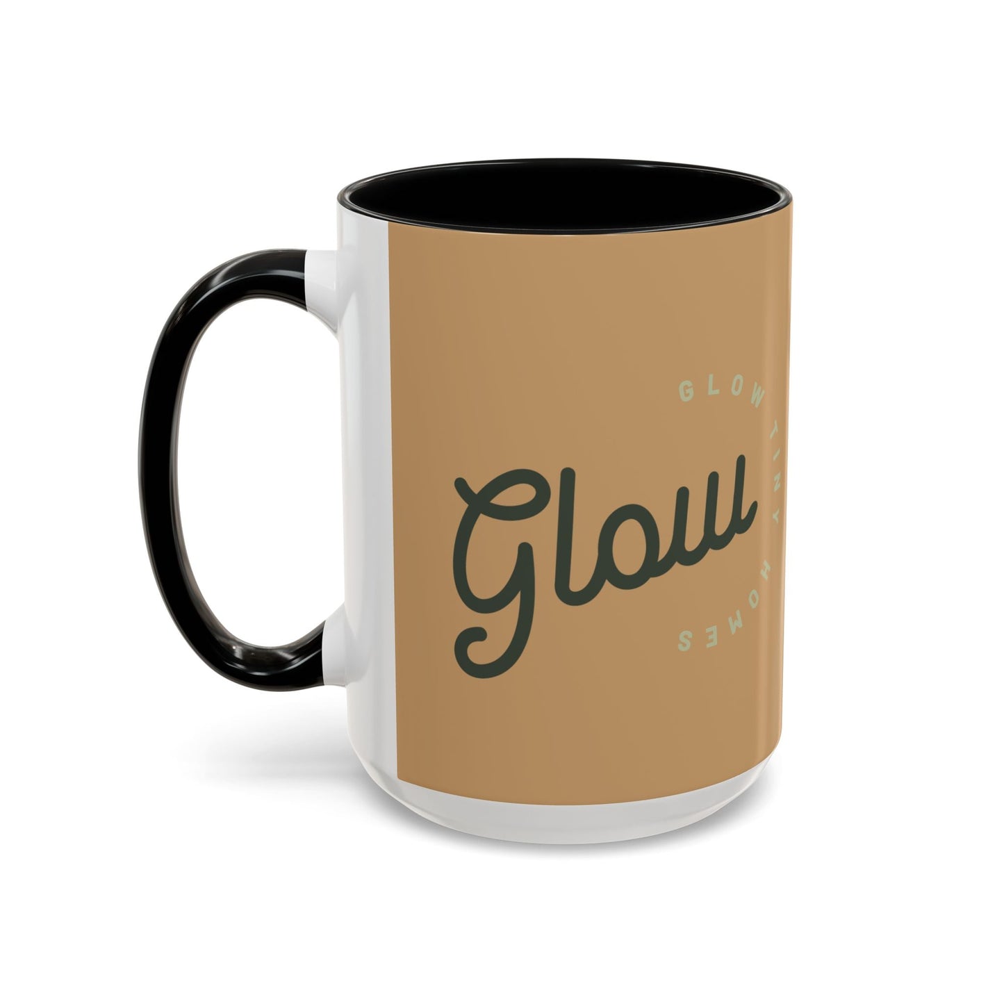 Glow Accent Coffee Mug — 'Glow Tiny Homes' Script Ceramic Mug (11/15oz)