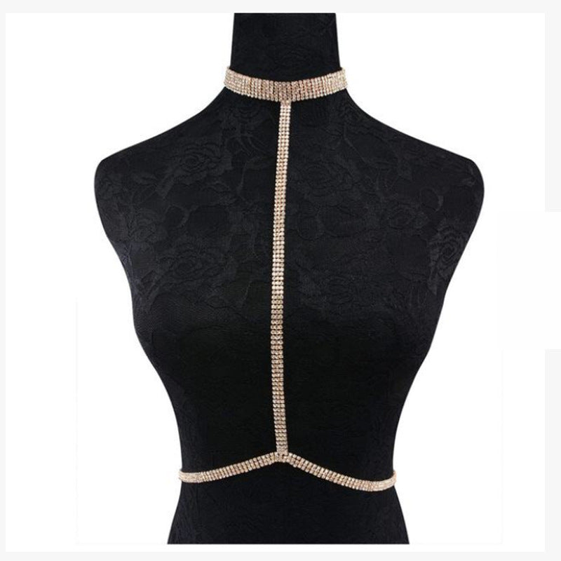 Rhinestone Choker like Sexy Necklace Jewelry