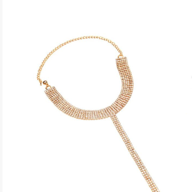 Rhinestone Choker like Sexy Necklace Jewelry