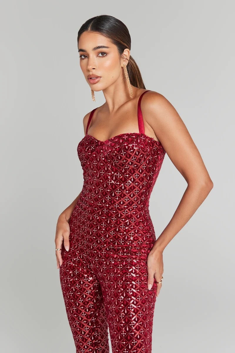 Yguette sequin jumpsuit
