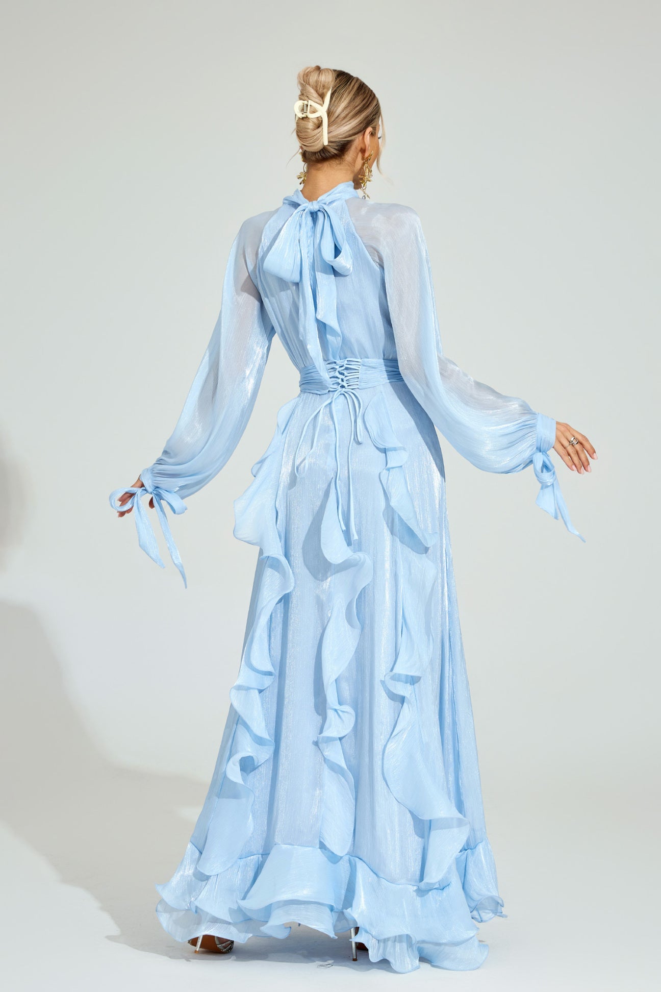 Céleste Ruffle Maxi Dress size M