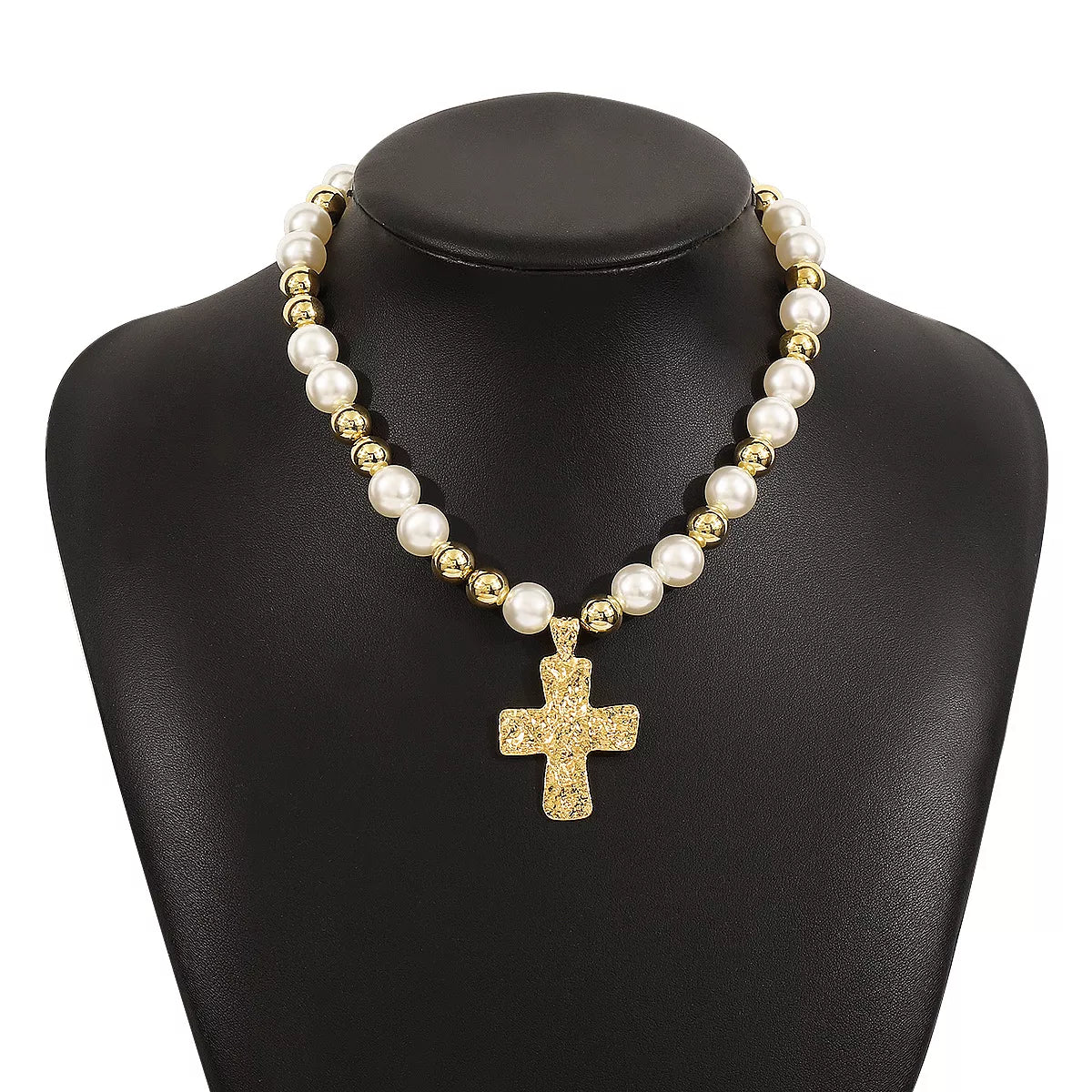 Elegant Pearl & Cross Pendant Necklace – Timeless Women’s Jewelry for Everyday & Special Occasions