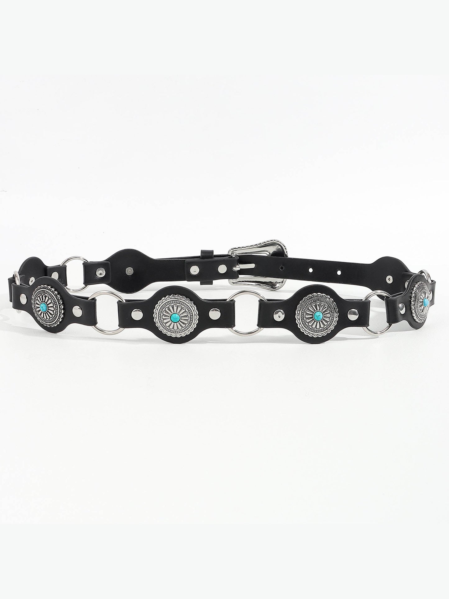 Vintage Turquoise Inlaid Belt