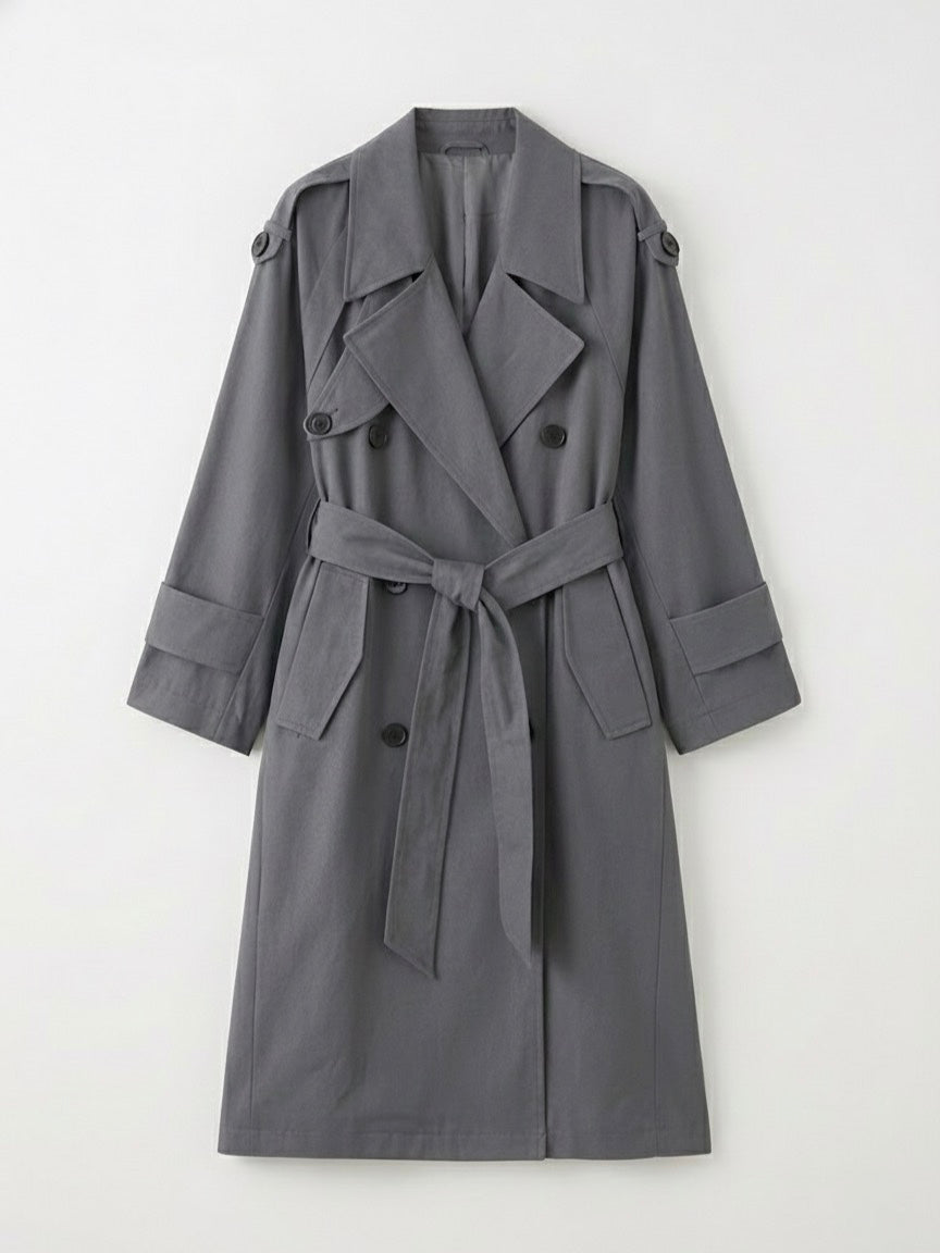 Myla | Classic Double-Breasted Trench Coat