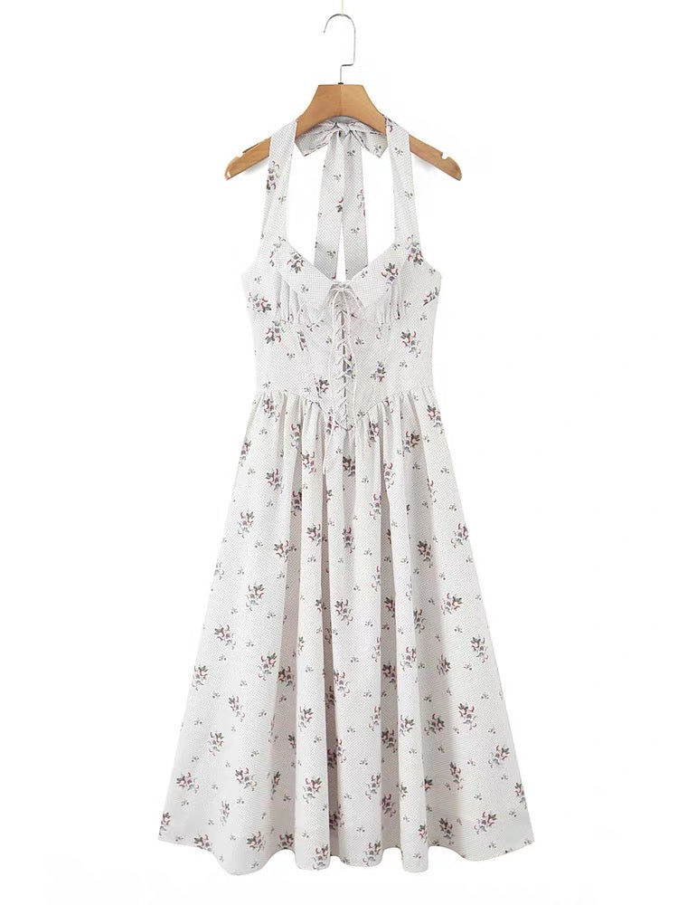 Rosalie Garden Halter Dress