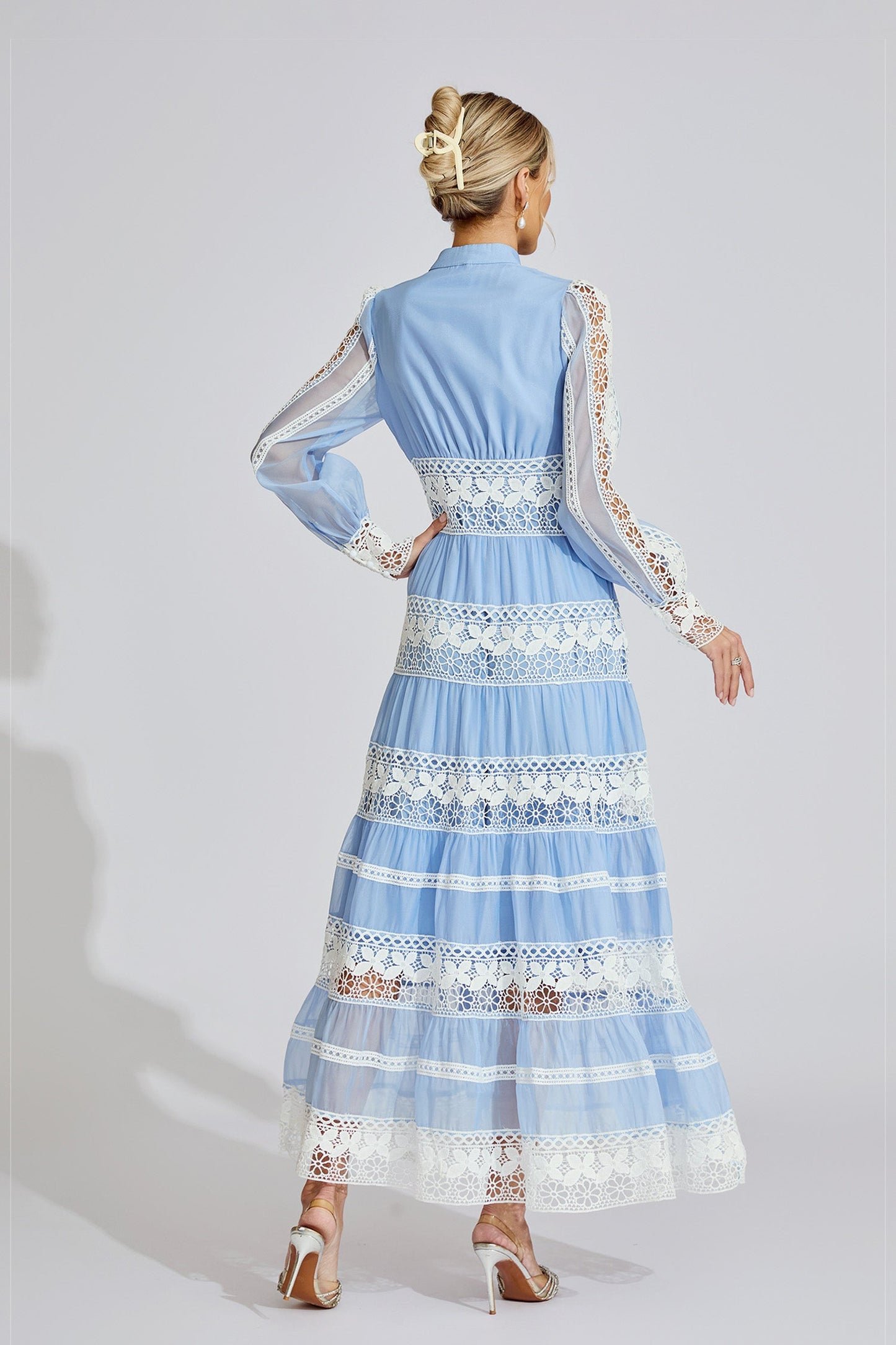 Celeste Lace Panel Maxi Dress