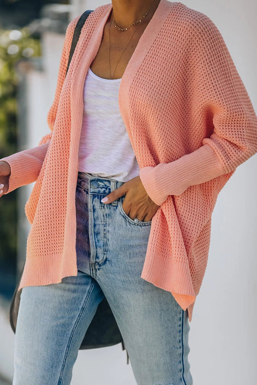 Carry On Long Sleeve Knit Cardigan Blush