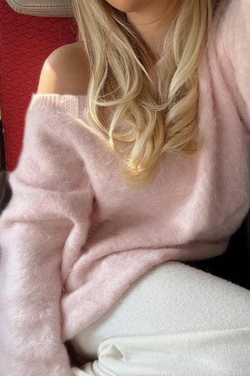 Meet Cozy Off Shoulder Knit Sweater - 3 Colors