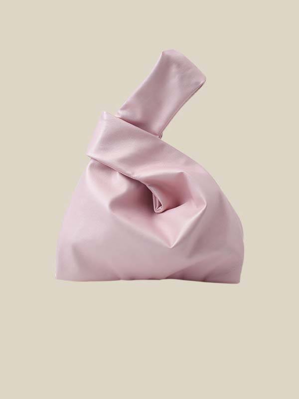 Minimalist Soft Square Handbag Pink F