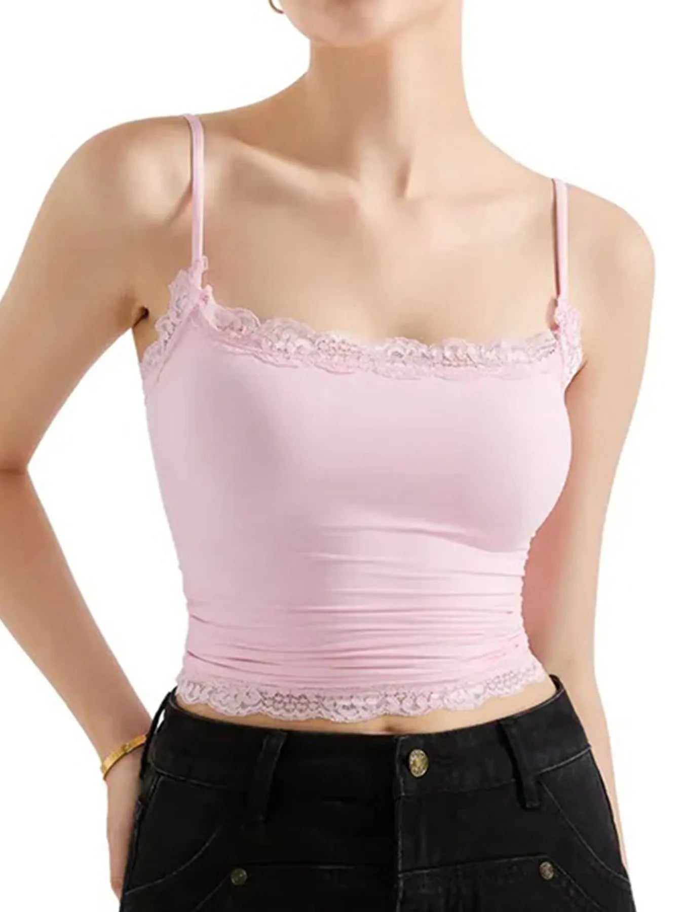 Lace Trim Cami Top