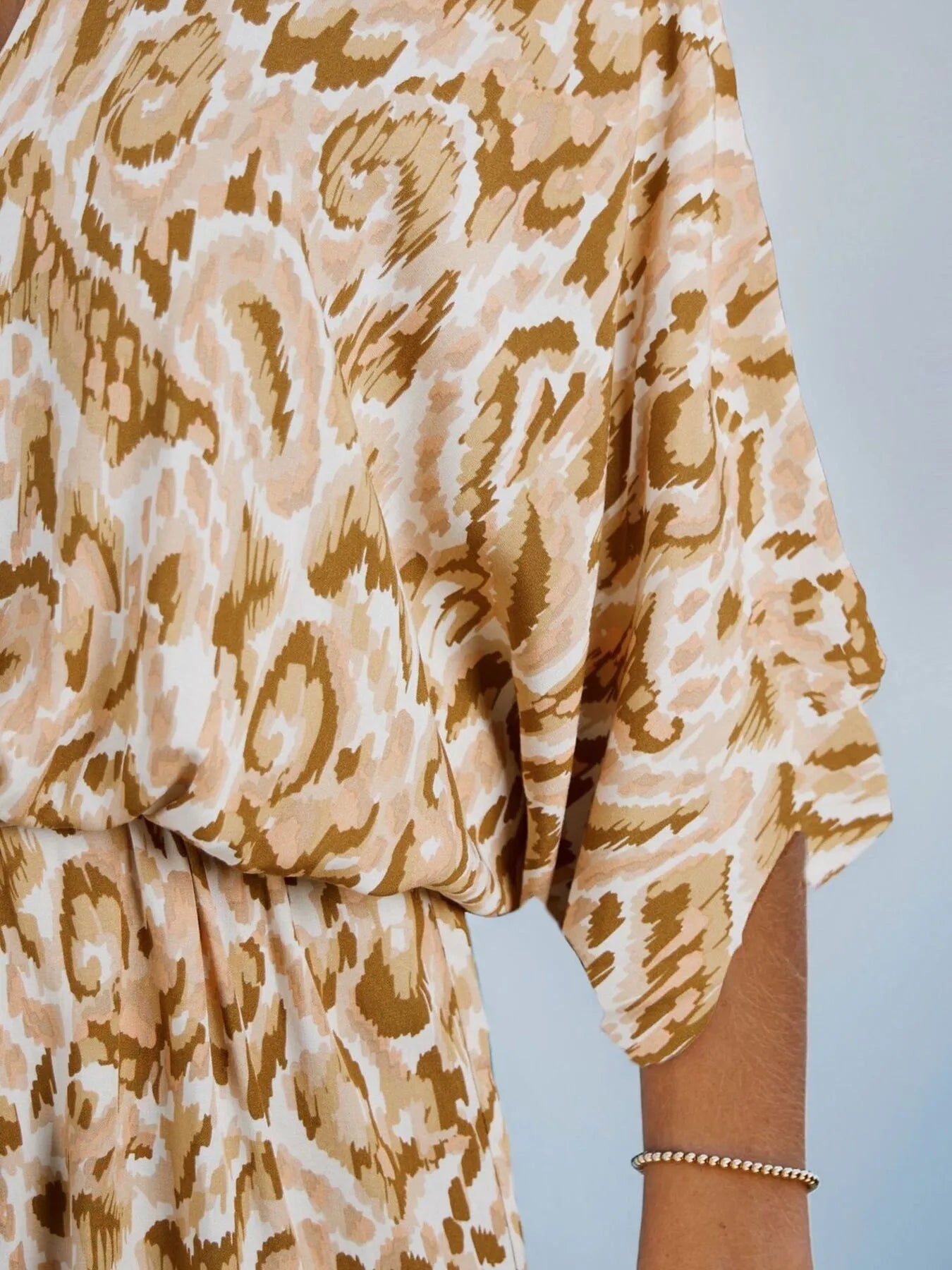 Boho Bloom V-Neck Batwing Romper