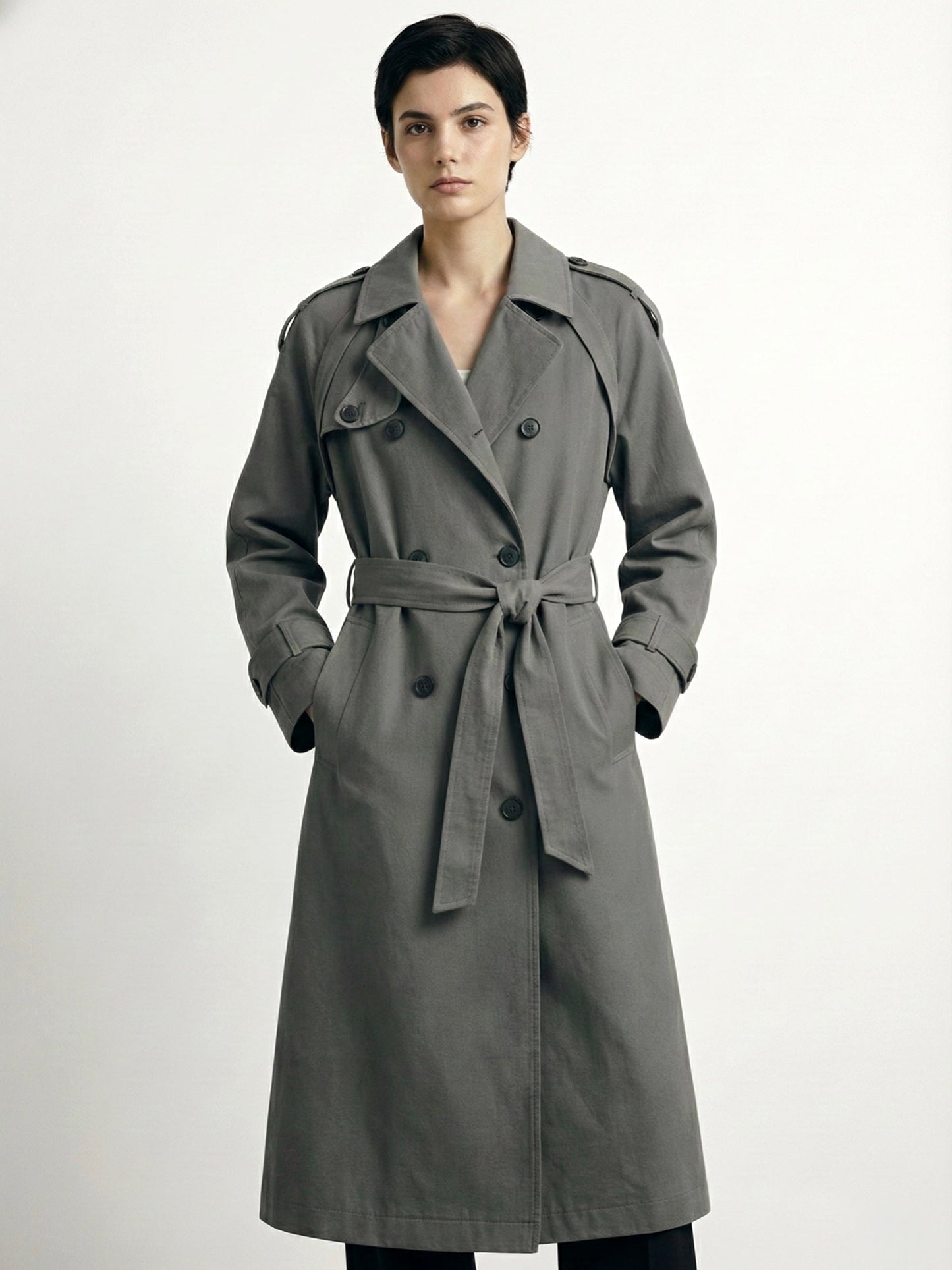 Myla | Classic Double-Breasted Trench Coat