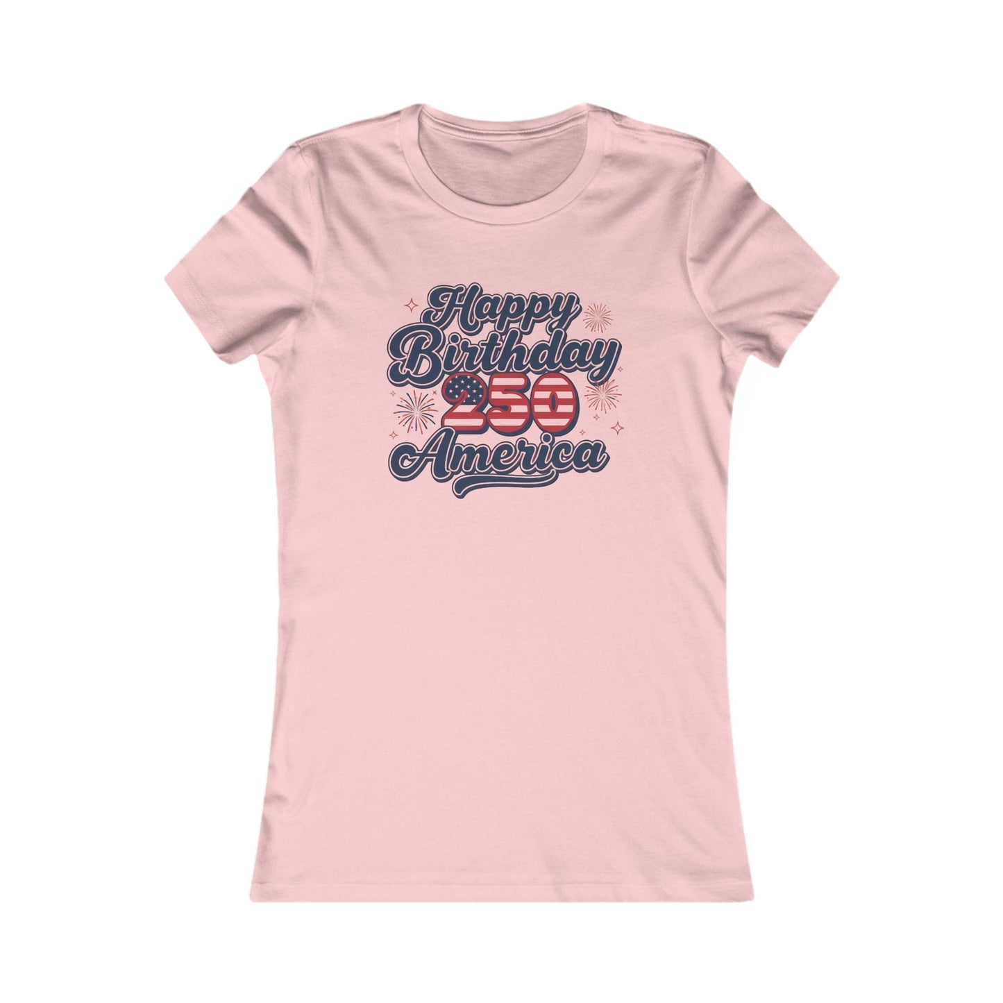 Happy Birthday 250th America Women's Patriotic Tee
