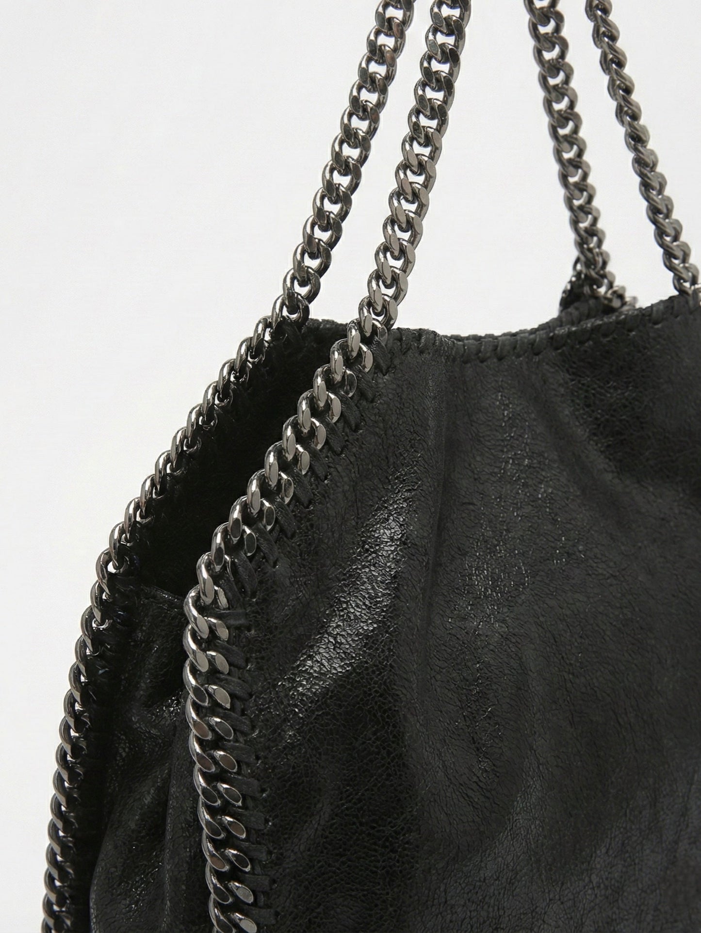 Skyla | Chain Strap Soft Faux Leather Tote Bag