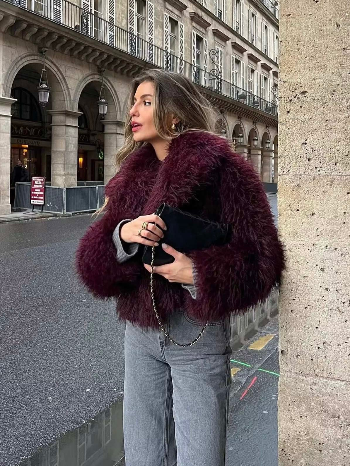 Adele | Faux Fur Oversized Coat