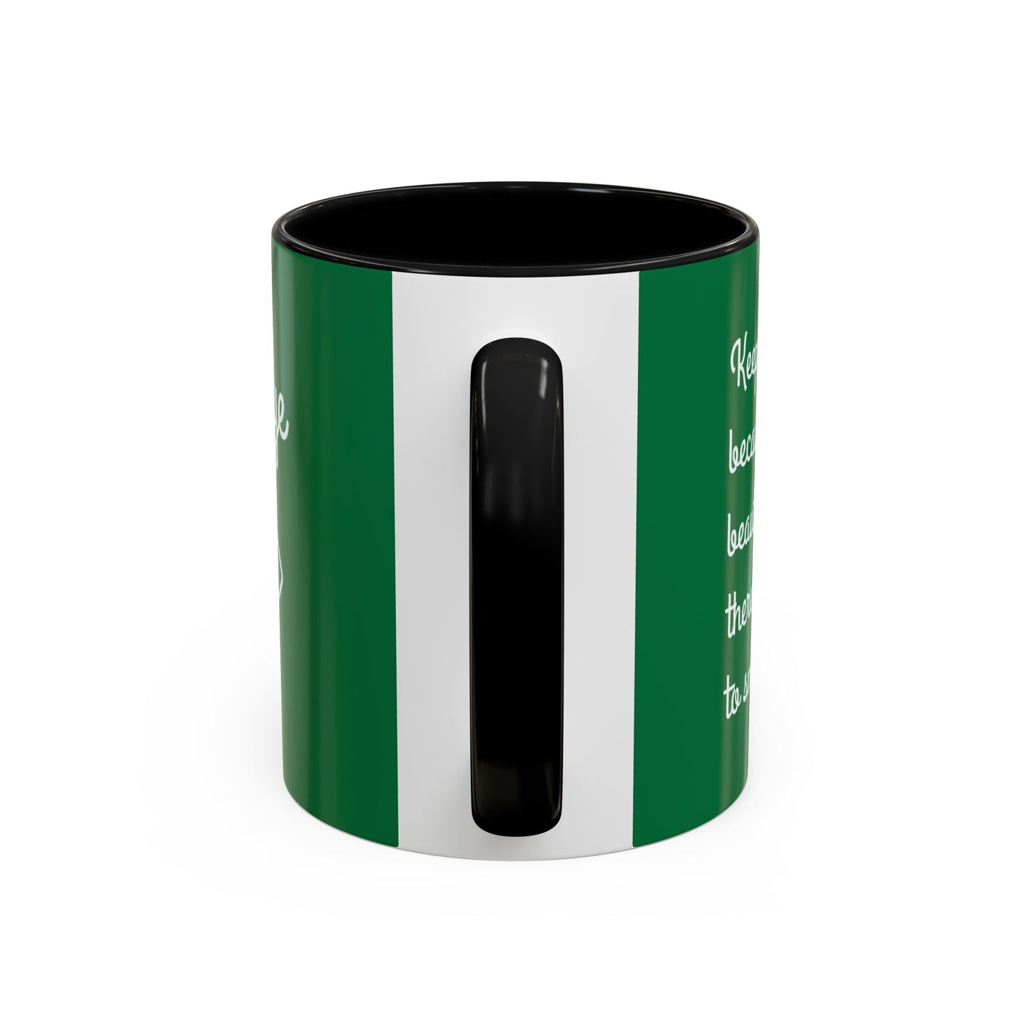 Mug - Keep Smiling Quote Accent Coffee Mug (11, 15oz)