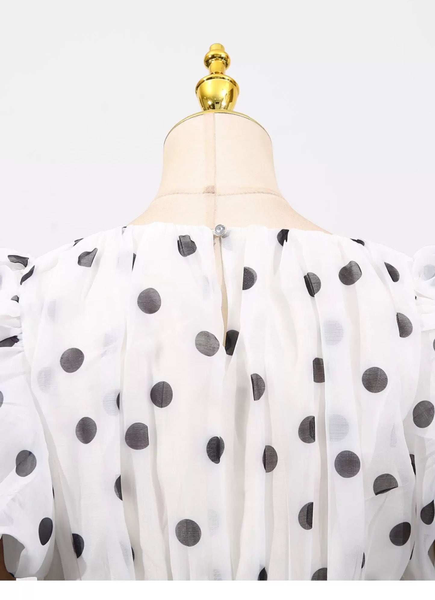 Odette Tiered Dot Dress