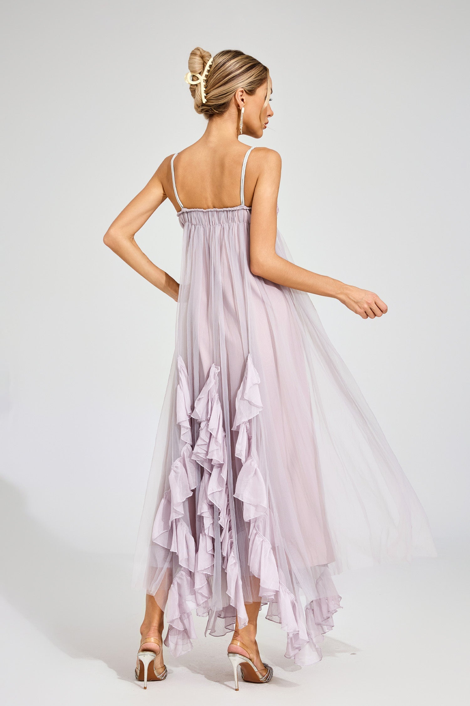 Dream Ruffle Tulle Maxi Dress