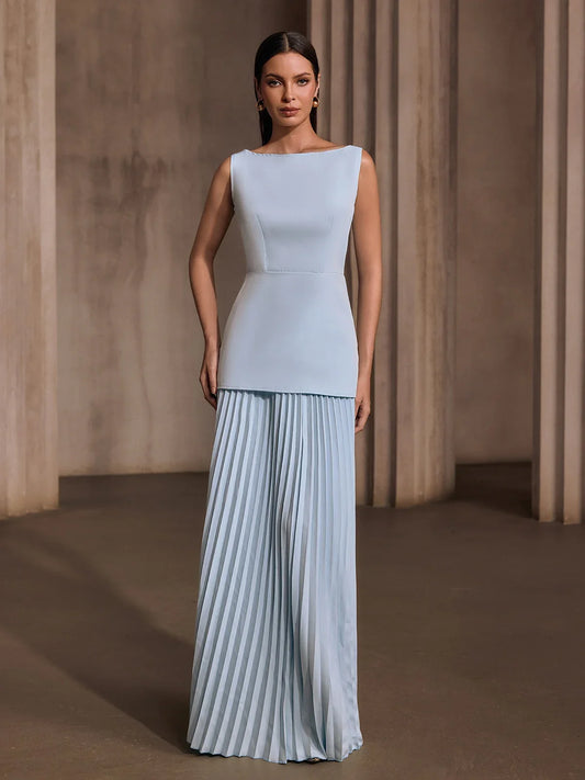 Serena Pleated Maxi Dress