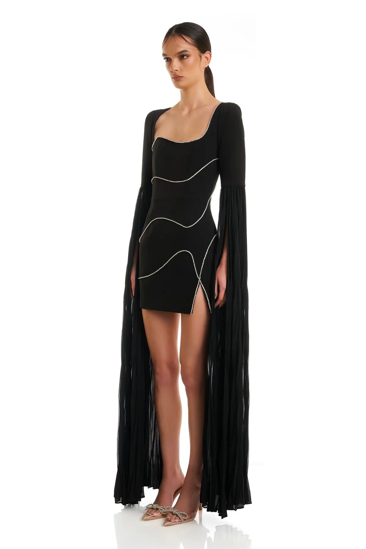 Vesper Drama Sleeve Mini Dress