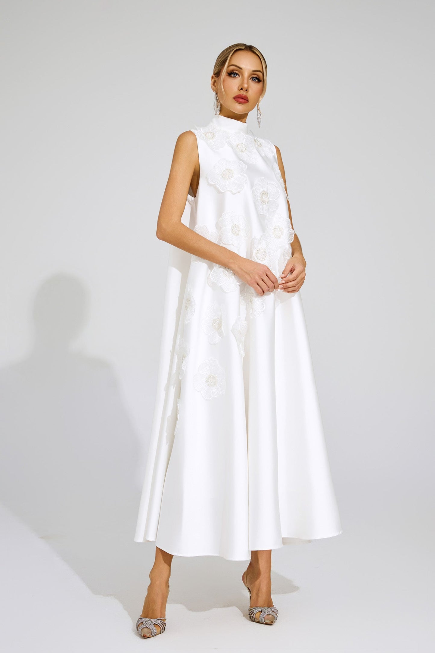 Fleur A-Line Embellished Dress