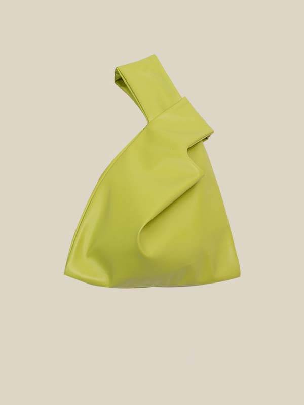 Minimalist Soft Square Handbag Green F