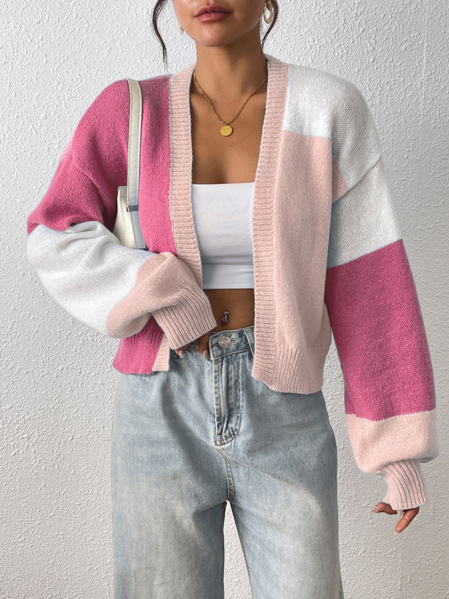 Adline | Cardigan à blocs de couleurs